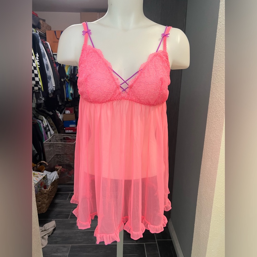 NWOT Victorias Secret Pink & Purple Lace Lingerie